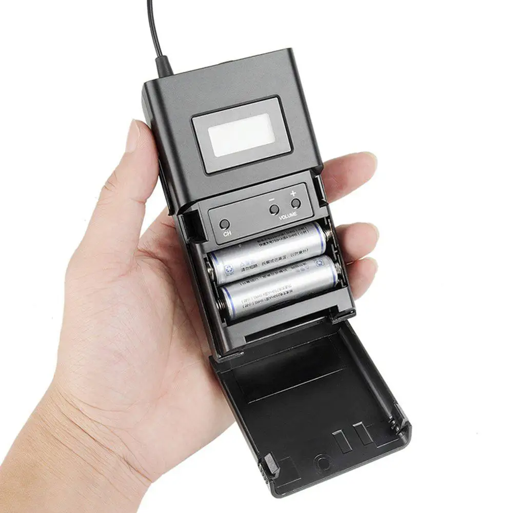 Takstar WPM-200 UHF ระบบจอภาพไร้สายตัวรับสัญญาณจอ LCD 6เลือกช่อง50M พร้อมหูฟัง