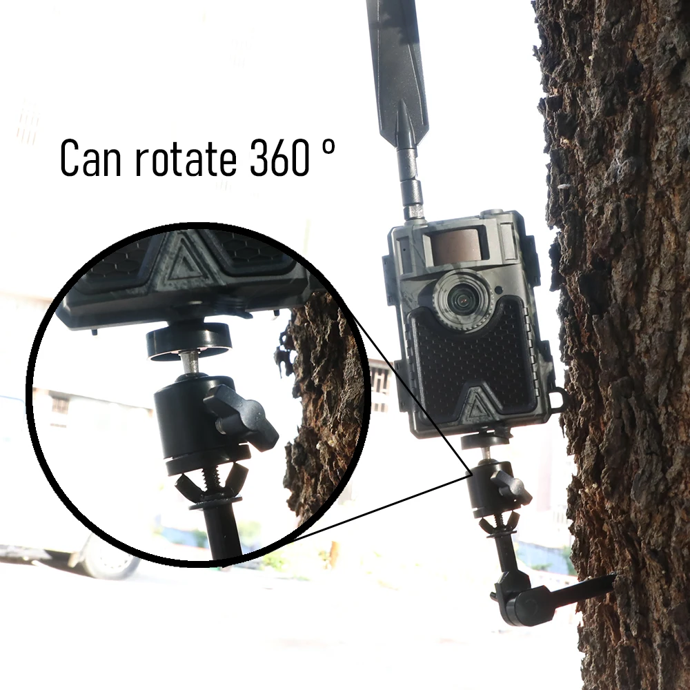 Easy Install Tree Support for Trailcam CS03 4G Trail Solar Camera Mount Holder Deer Monitor Stand Tree Screw Hunting Accessories