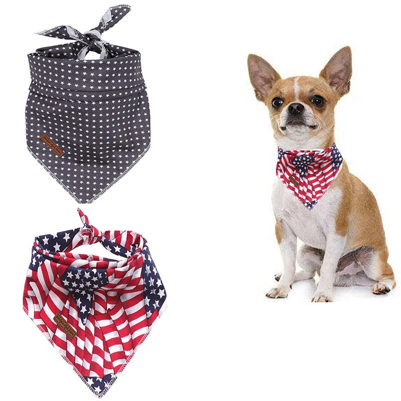 

2 Pcs Unique Style Paws Christmas Dog Cat Bandana Dog Accesseries Pet Product Gift for Dog Bandage Bandana Collar Star