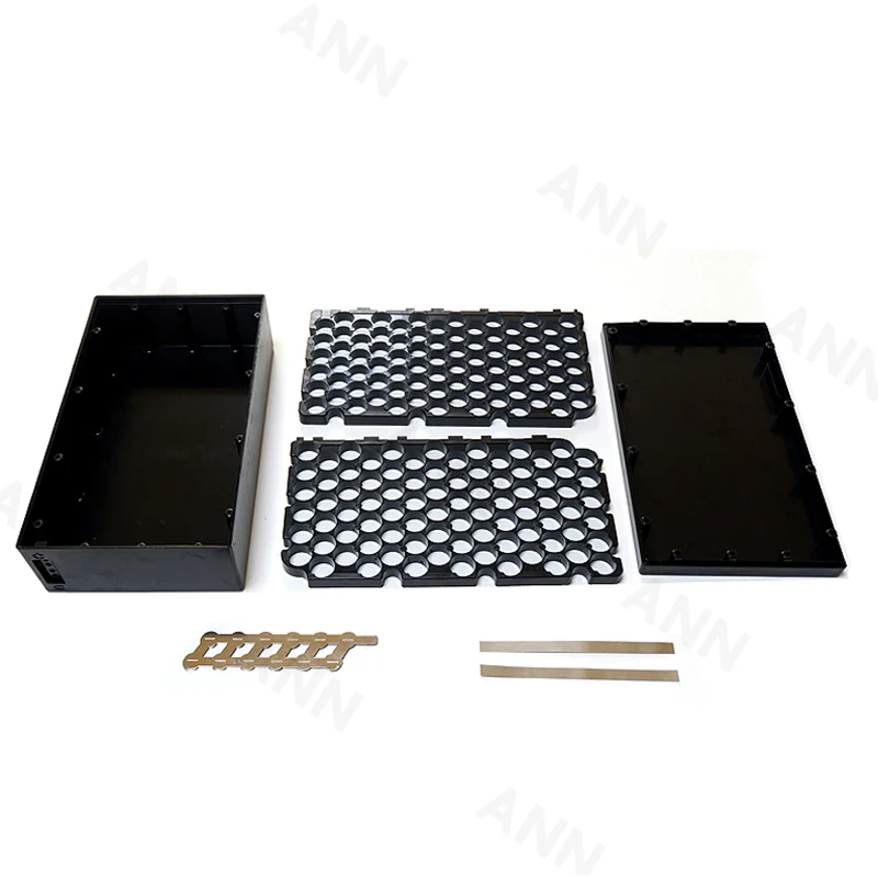 علبة بطارية ليثيوم دراجة كهربائية 48 فولت/51.2 فولت + حامل + حامل لبطارية 13S/14S 6P 18650 يمكن وضع 84 خلية