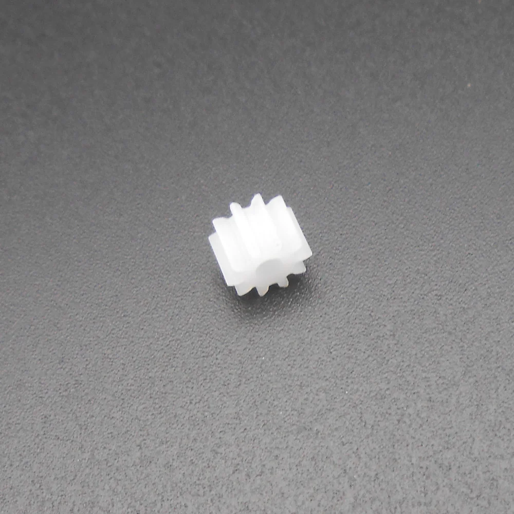 20PCS 0.5M 0.5 Modulus Plastic Spur Gear T=10 Aperture 2mm 1.95MM DIY Model Accessories 10 Teeth 4MM X 6MM 10T 2A 102A4MM Thin