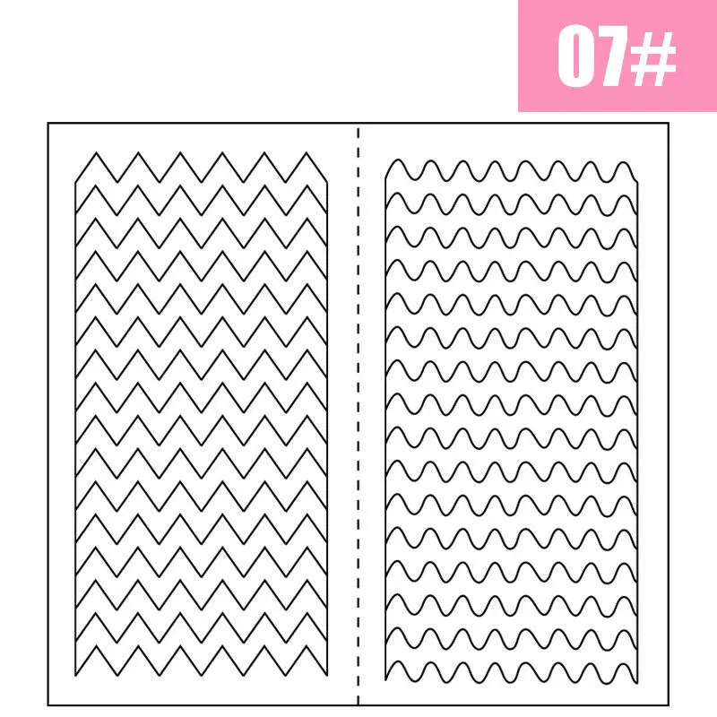 2 Stück French Maniküre Nail Wraps Aufkleber, Nail Art Form Fringe Tip Guides für DIY Nageldekoration – Detail 3