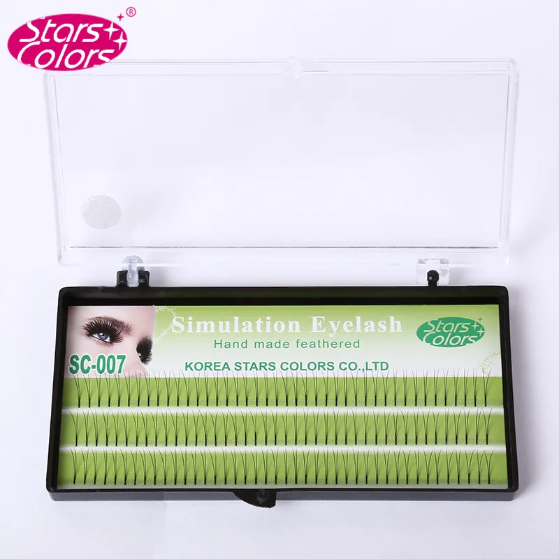 126 Bundles/box 0.1mm C curl 3D Fan Eyelash Extension Natural Grafting Individual Eye Lashes Cluster Faux Mink Eyelashes Makeup