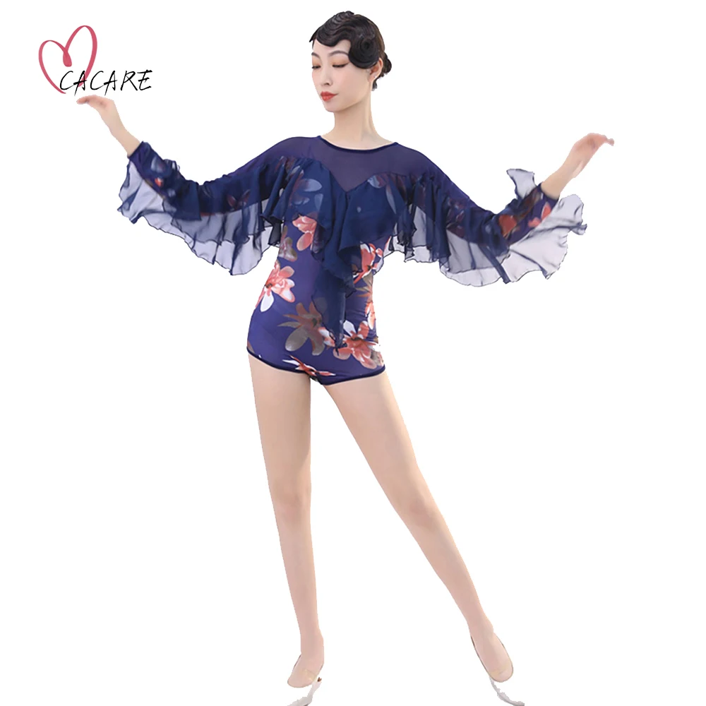 

Leotard Bodysuit for Ballroom Dance Competition Dresses Waltz Tango Dance Dresses Standard Flamenco Costume Customize D1120 Body