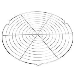 32cm Multi-Purpose Round Metal Wire Steaming Cooling Barbecue Net Rack /Carbon Baking Net/Grill /Pan Grate BBQ Accessories