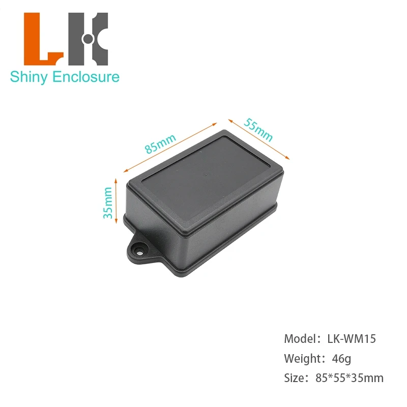 85x55x35mm DIY Junction Box Wall Mount Plastic Enclosure ABS Plastic Housing Electronics Case instrument Case Small Box