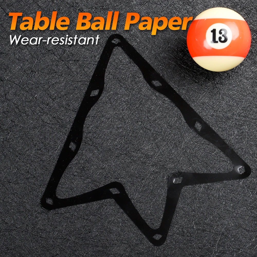 

Hot Selling Billiard Pendulum 6pcs Kick-off Film Billiard Magic Rack Ball Holder Sheet Ball Paper Black 8 Accessories