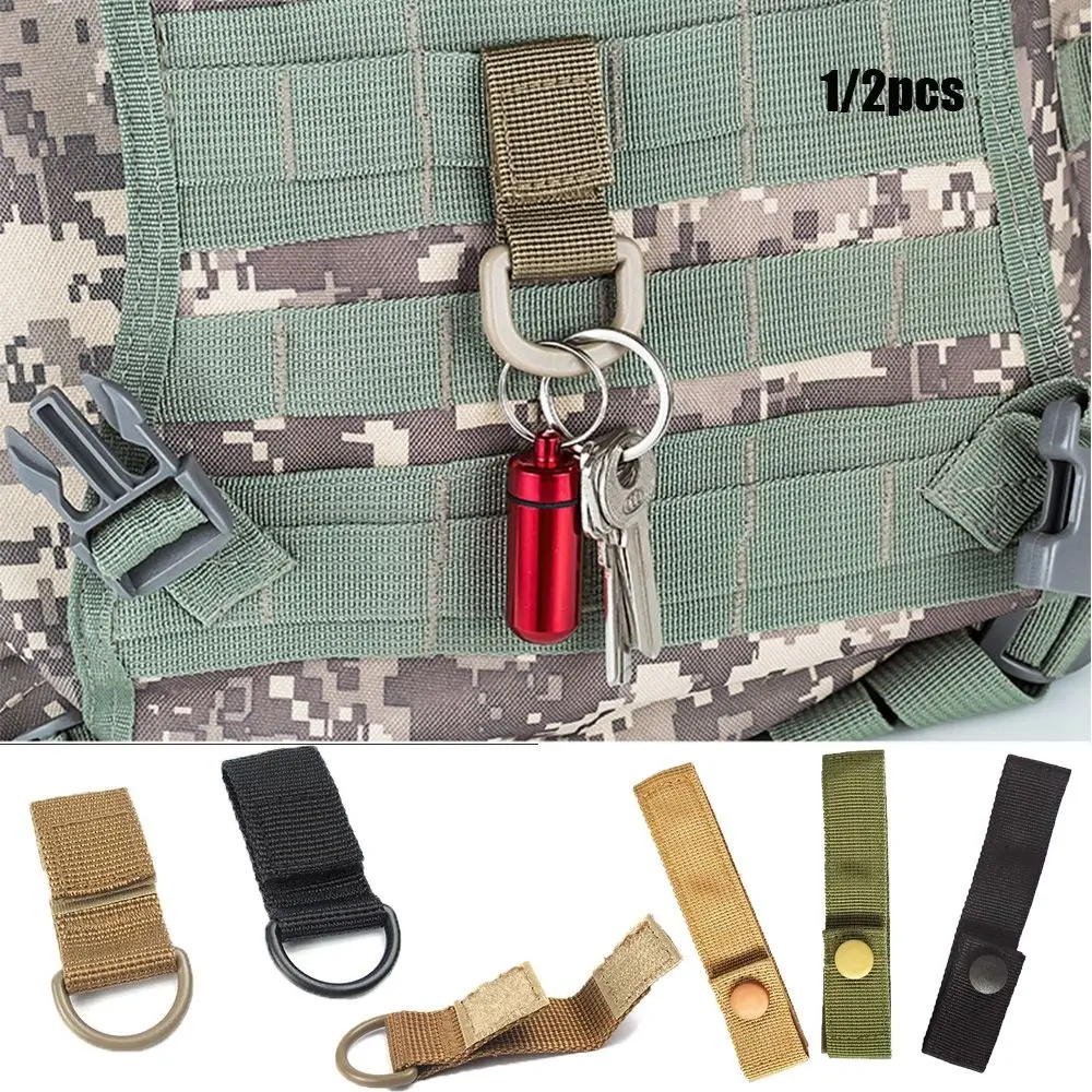 Ribbon Belt Hooks Outdoor Tools Backpack Hanger Hanging Webbing Buckle Key Hook Clip Hiking Climbing Carabiner