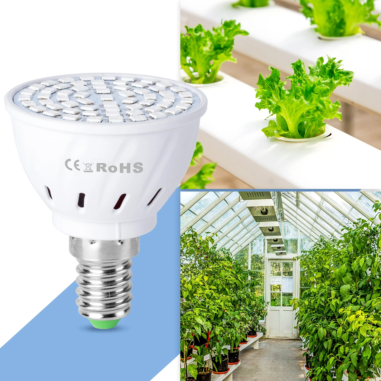 220V LED Plant Light Bulb E27 Growth Full Spectrum E14 Greenhouse Plants Lighting GU10 Flower Lamp B22 Hydroponic Fitolampy MR16