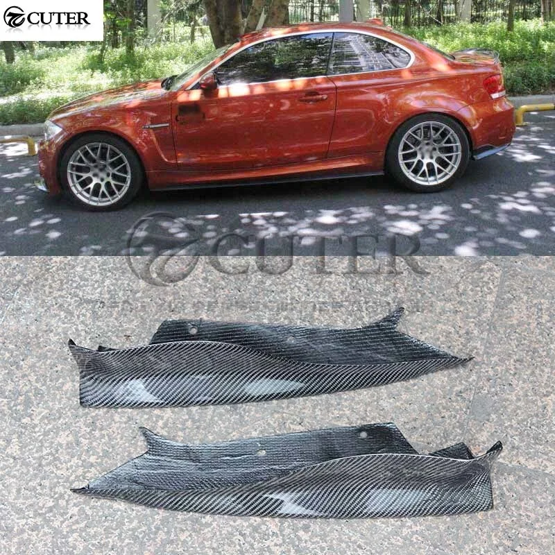 

E82 1 Series 1m Coupe Rz Style Carbon Fiber Auto Car Rear Bumper Aprons Side Splitter for Bmw E82 1m R Style 07-14