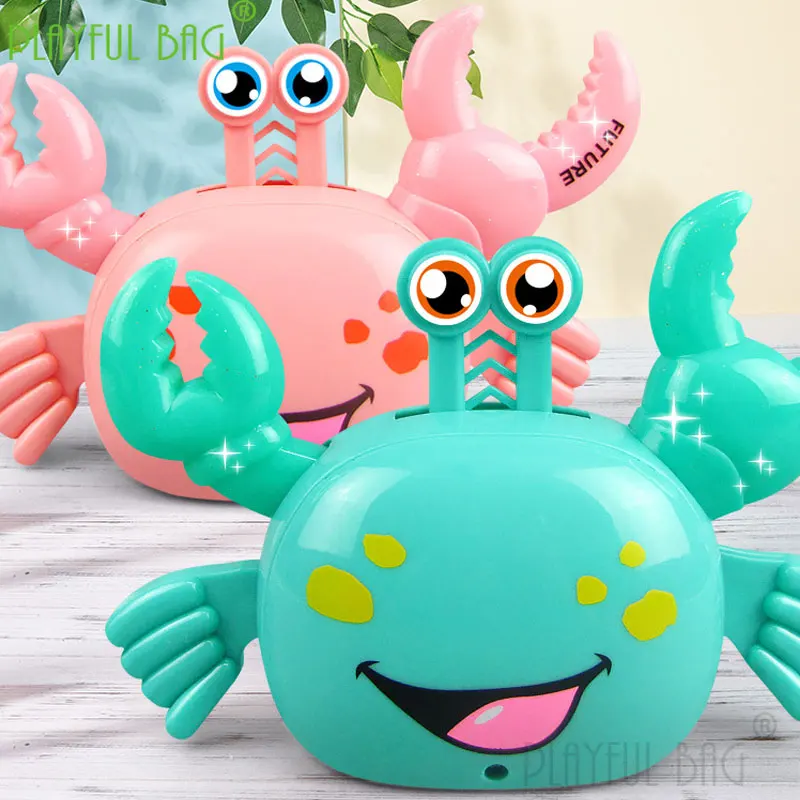 Educational Fun electric crab does not fall to the ground and automatically turns to walk light music children's toy vd28