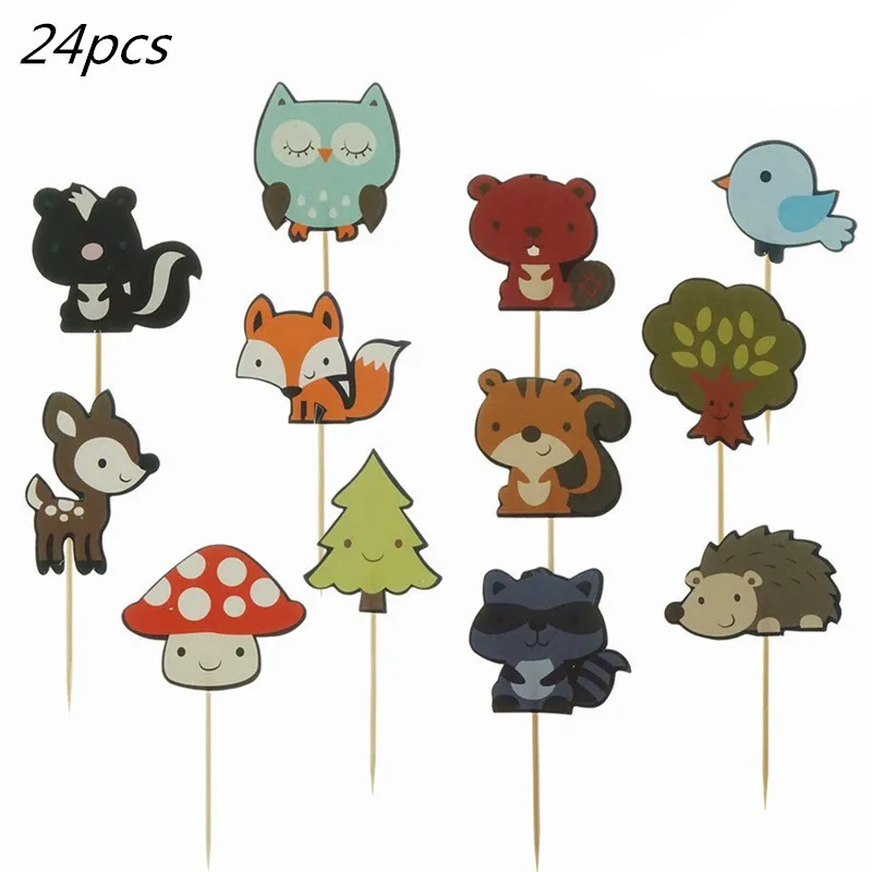 Waldtiere Party Dschungel Safari Geburtstag Party Dekor Waldkreaturen Dschungel Tier Wald Partyzubehör Babyparty – Detail 8
