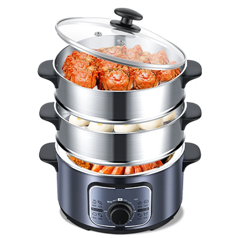 Электрический отпариватель, многофункциональный бытовой маленький трехуровневый отпариватель объемом 10 л, автоматический отпариватель д...