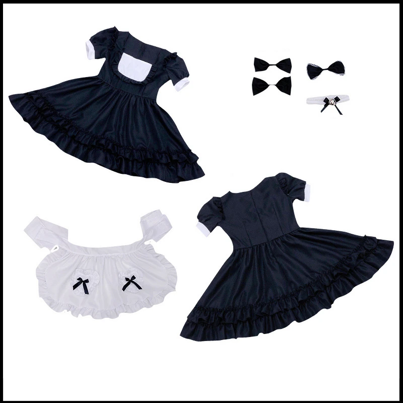 Halloween natale Cosplay uniforme ragazza Lolita Style donna Lady Performance Dress grembiule fiocco nero donna moda 2022 inverno