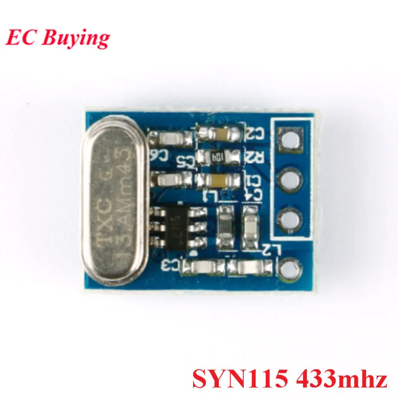 1-10Pcs SYN115 SYN480R F115 315MHZ 433MHZ Wireless Receiver Transmitter Module Board ASK/OOK 6.7458 13.560MHz Crystal Oscillator