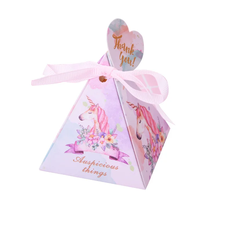 Triangular Pyramid Marble Candy Box Wedding Favors and Gifts Boxes Chocolate Box for Guests Giveaways Boxes Party Supplies - view 6