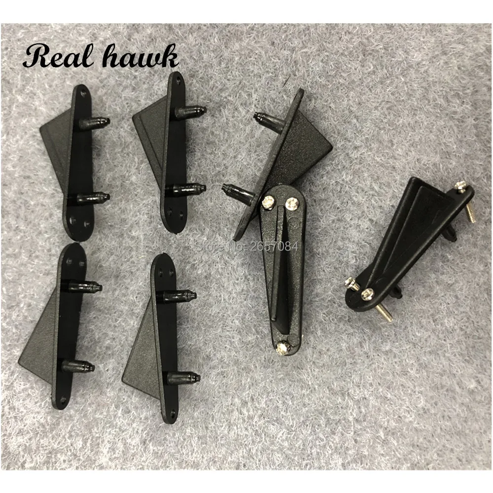 4pcs Black triangular nylon fixed tip protector wing retainer Wing Skids Prevent wing friction damage fixed-wing aircraft parts