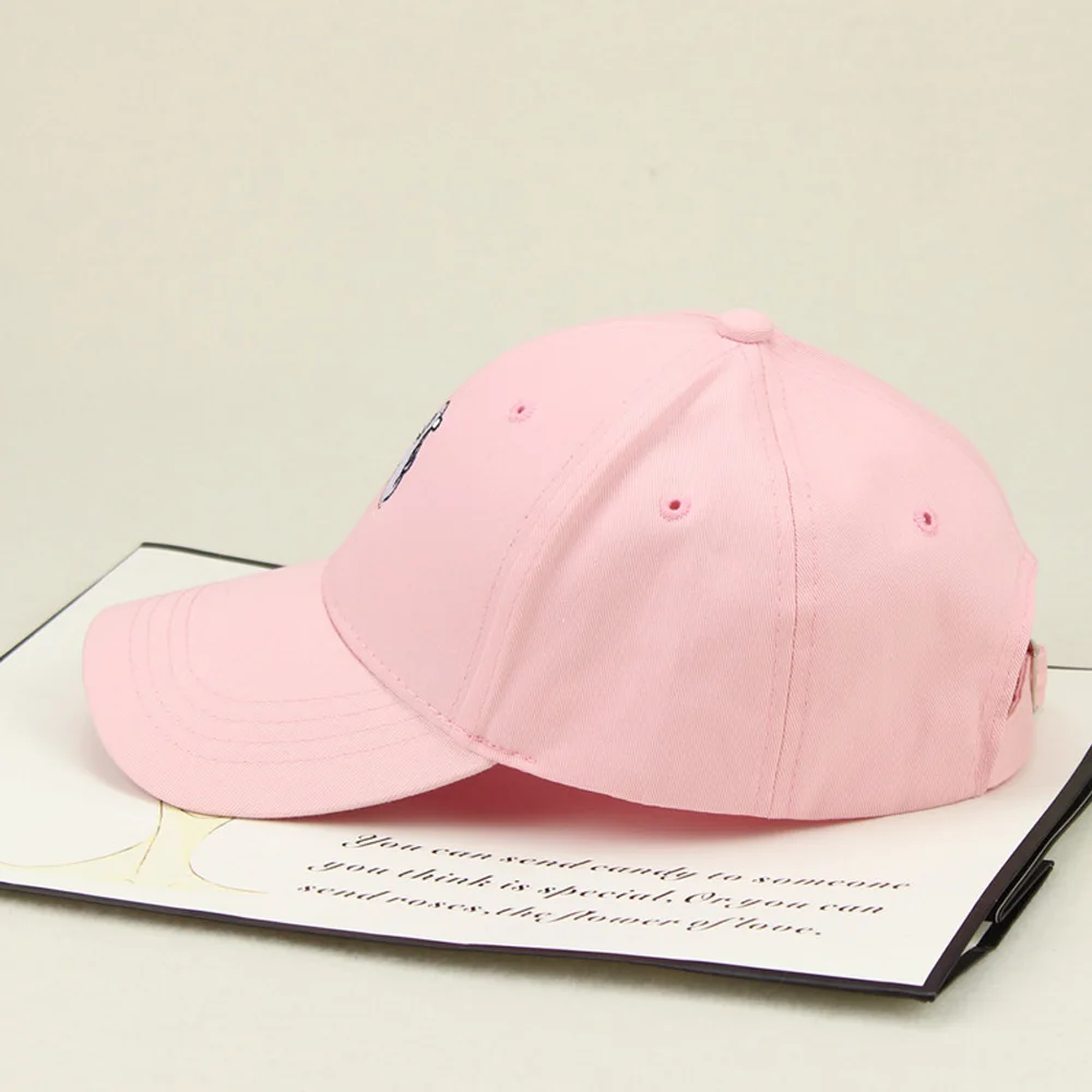 Pink Hat Men Women Baseball Cap HipHop Curved Snapback Love Finger Gesture Adjustable Baseball Cap 2024 summer sunhat