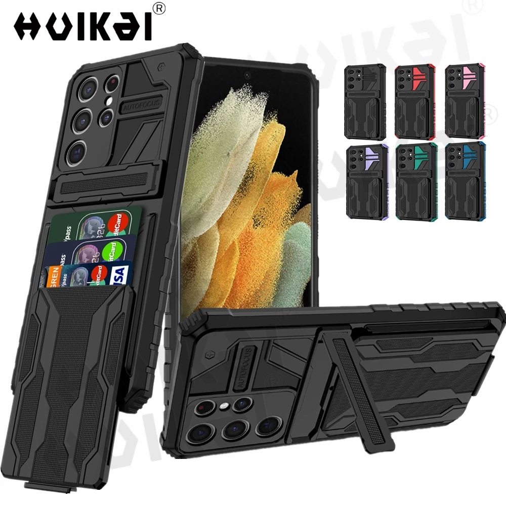 Hülle für Samsung Galaxy S25 Ultra S24 FE Note 20 Ultra A16 A55 A05S Brieftaschen-Karten-Flip-Cover Schützende Hybrid-Stand-Hartschalenhülle – Detail 4