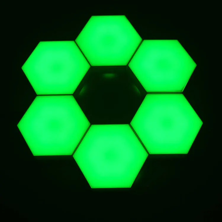 LED Hexagonal Touch Honeycomb Lamp Induction Lamp Creative Combination Background Wall Lamp Assembly Colorful Quantum lamp