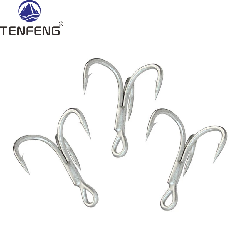 

Treble Hooks White Sharppened Fishing Treble Hooks High Carbon Steel Hit Big Fish Anchor Bait Lure Pesca Tackle Tools Bass Peche