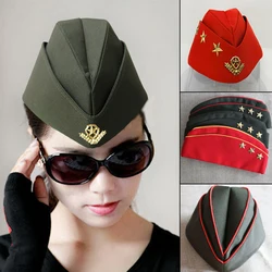 Sailor Dance Boat Cap Cotton Suture Precision Thick texture Aviation Beret Adult Costume Accessories for Party Cosply LB