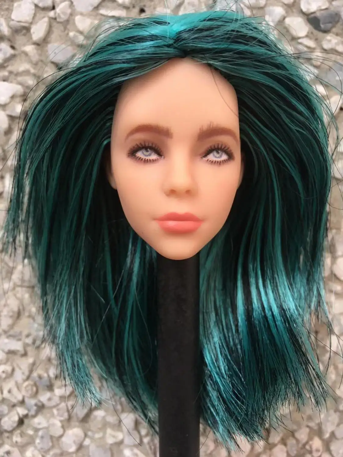 Rare New Doll Toy Head Original Doll Accessories Collection Doll Head Girlfriend New Year Gift 1/6 Doll Parts Colorful Hair Toy