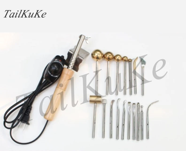 220 V Nhập Khẩu Nóng Hoa 17 Tay Hoa Dụng Cụ Đôi Nhân Bên Trong Da Khắc Dụng Cụ Cử Hoa video