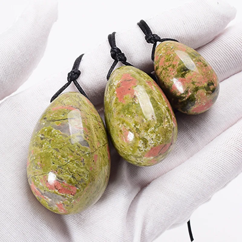 Four in one Flower green Stone Yoni Jade Egg Lady Kegel Fitness Apparatus Vaginal Muscle Tightening Ball  Massager