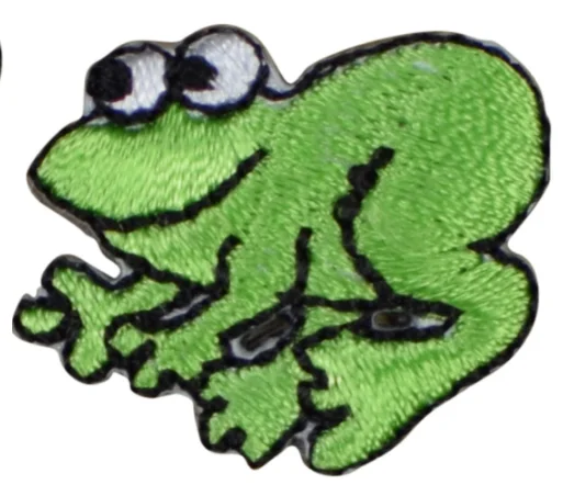 

Hot! Mini Frog Applique Patch - Amphibian Animal Badge ( Iron on) (≈ 3-3 cm)