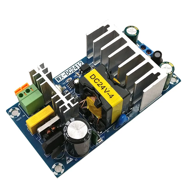 AC220V to 24V high-power power supply board 4A6A switch bare board module AC-DC regulated power supply module 100W