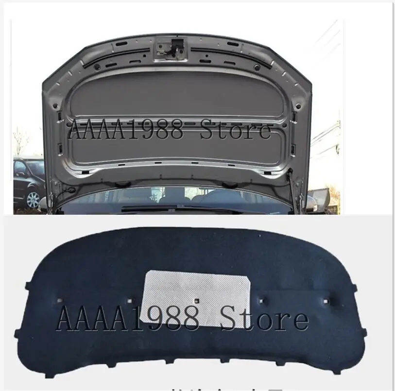 

2008 2009 2010 for Volkswagen vw Touran Car Heat Sound Insulation Cotton Front Hood Engine Firewall Mat Pad Cover Noise Deadener