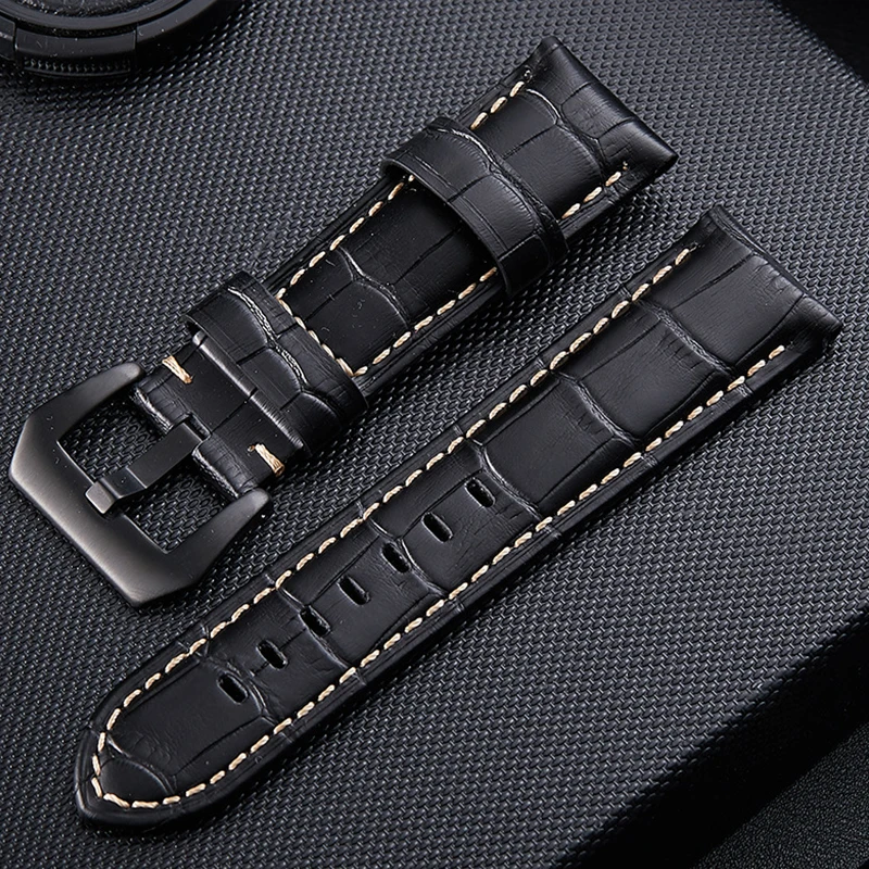 UTHAI P32 Watchbands Double-sided first layer cowhide strap 22mm watch band Soft real cowhide heart 20mm leather strap