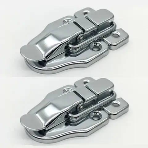 2 세트 빈티지 보석 나무 상자 Hasps 서랍 래치 장식 가방 Hasp 래치 버클 걸쇠 가구 하드웨어 40*56MM