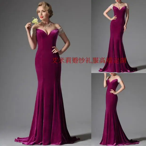 

sexy cap sleeve v-neck Formal 2018 vestido de festa longo mermaid long party elegant prom gown robe de soiree bridesmaid dresses