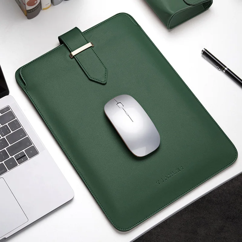 本革ラップトップバッグタブレットケース保護スリーブhp幽霊X360表面プロ5 6 7 8 × macbook proの空気13 13.3インチ