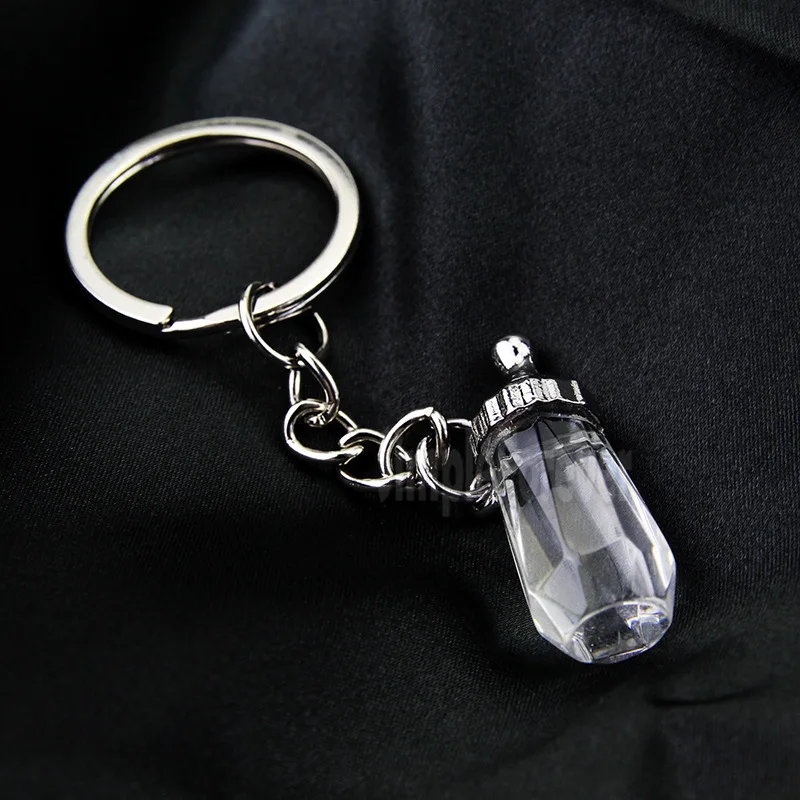 

100pcs Baby Shower Gifts Baptism Milk Bottle Keychain Keychain Wedding Favors for Guest