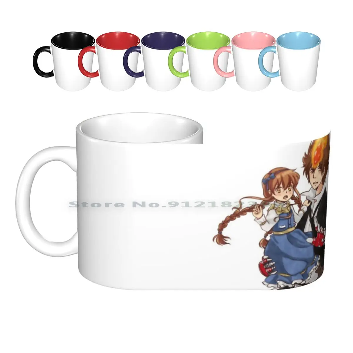 Father And Daughter 2019 Ceramic Mugs Coffee Cups Milk Tea Mug Anime Comic Father Daughter Creative Trending Vintage Gift