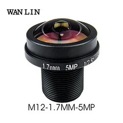 1.7mm Fisheye Lens 5Megapixel For HD CCTV IP Camera M12 Mount 1/2.5