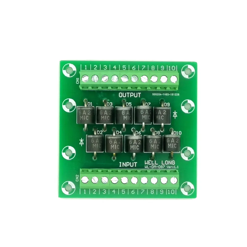 

Клеммная колодка защиты диода 6A2 6A/200V Диодная клеммная колодка.