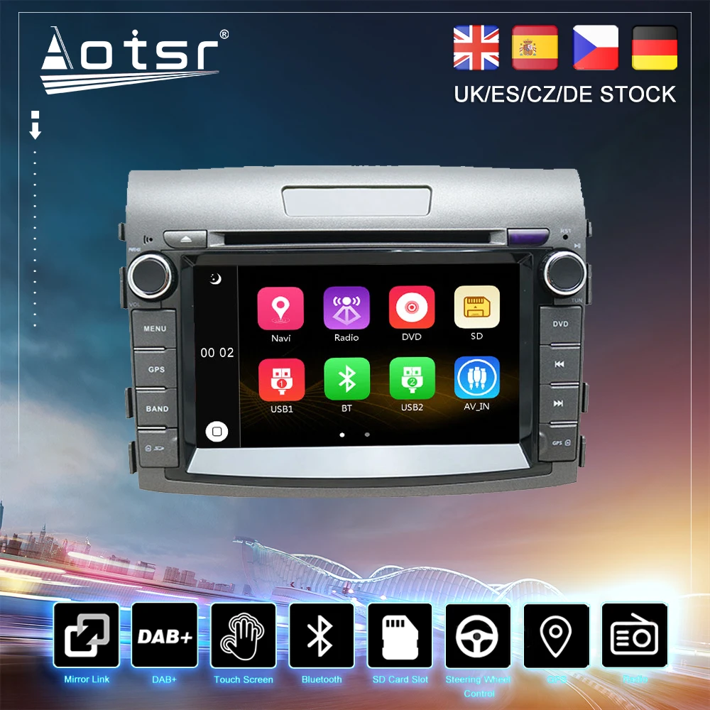 For Honda CR-V CRV 4 RM RE 2012 - 2016 Car DVD GPS Navigation Radio stereo Auto Audio Multimedia Player Head Unit Recorder 2DIN