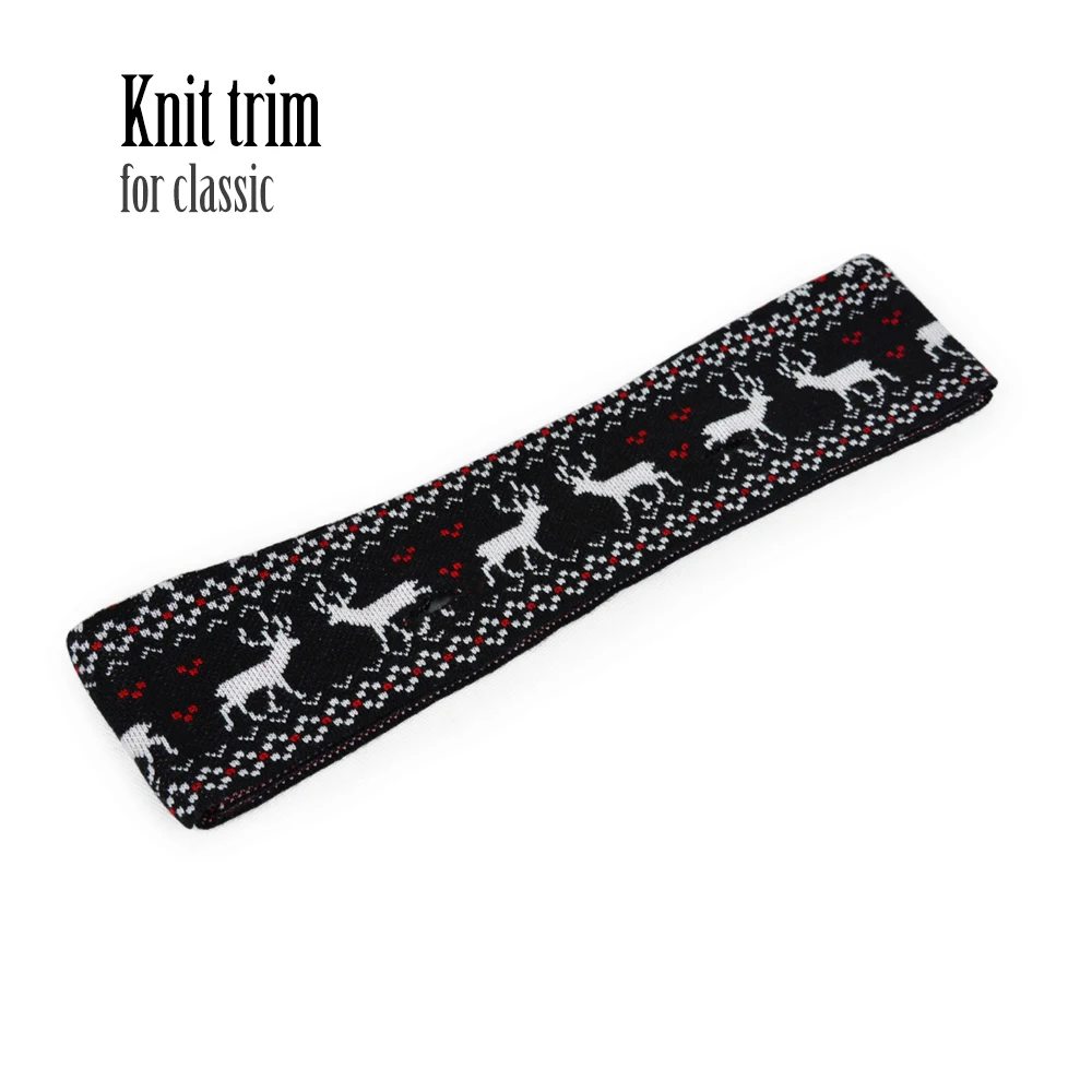 

New Autumn Spring Soft Big Jacquard Wool Trim Knit Trim for Classic O BAG Body Obag Accessory