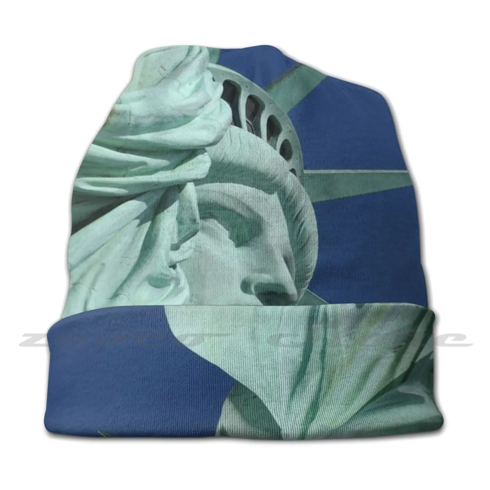 Liberty Knit Hat Hedging Cap Soft Elasticity Outdoor Sports Leisure Statue Liberty New York America Sculpture Statue Of Liberty