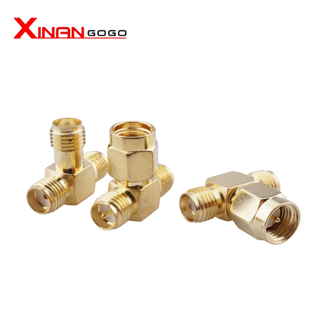 T Type SMA Male to 2xSMA Female RF Coax SMA 3 way Connector 1to 2 Converter For WIFI 4G Antenna