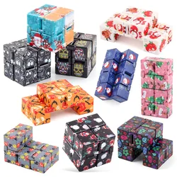 Anti Stress Infinity Magic Cube Autism Adult Decompression Toy New Christmas Shape Children Puzzle Square Fingertip Cube