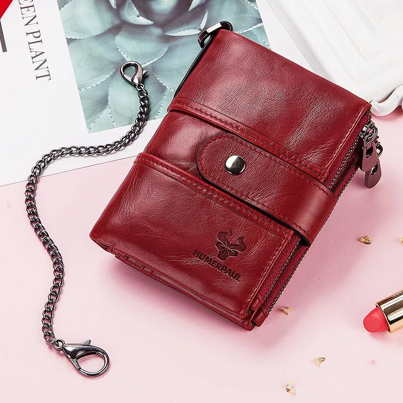 Hot Sale Fashion Coin Bag Zipper Wallets Women Genuine Leather Walet Purse Short Purse With Credit Card Holder Hasp Design
