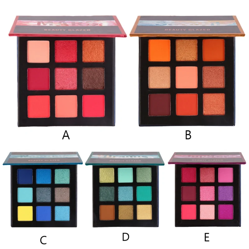 9 Colors Makeup Palette Eyeshadow Pallete Shimmer Pigmented Eye Shadow Maquiagem Shine Matte Long Lasting Waterproof