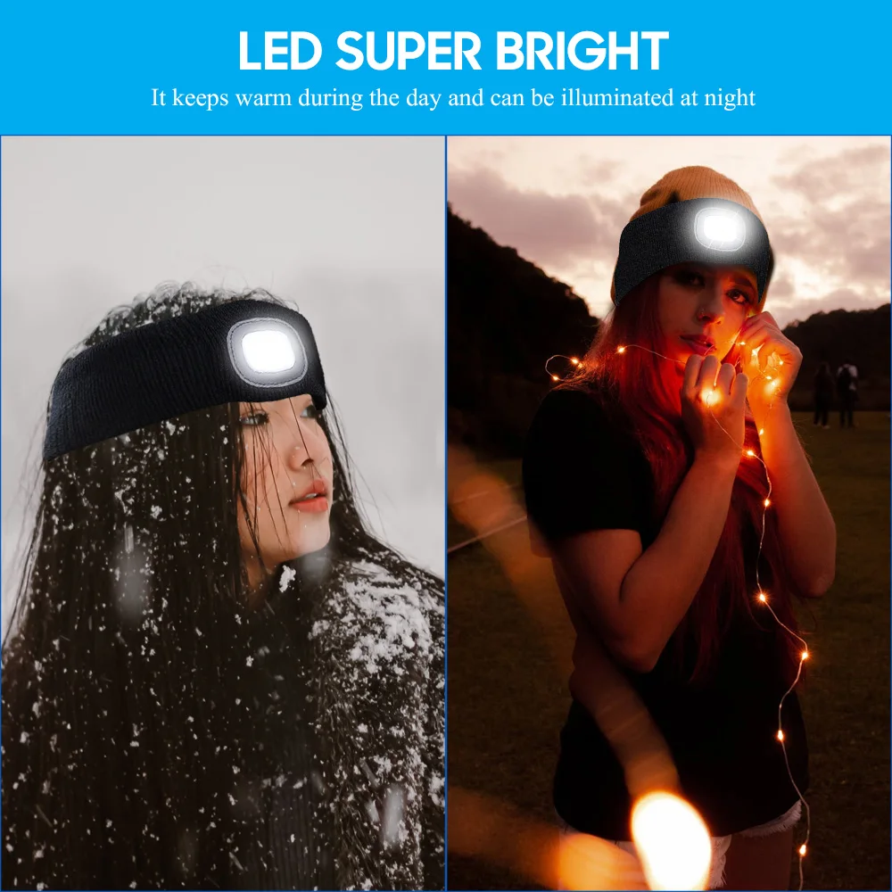 Boruit ไฟหน้า LED สำหรับกีฬากลางแจ้งเดินป่าตั้งแคมป์วิ่งปีนเขาไฟคาดศีรษะส่องสว่างสำหรับตั้งแคมป์ตกปลา