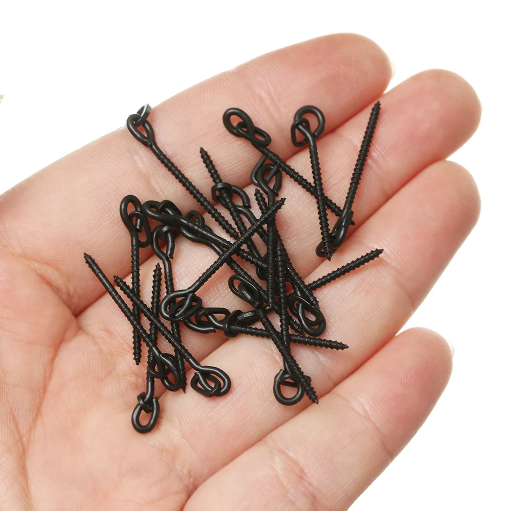 20pcs Carp Fishing Chod Boilie Screw with Ring Pop Up Peg Pellet Holder Bait Stop Terminal Tackle 12mm/16MM/26mm