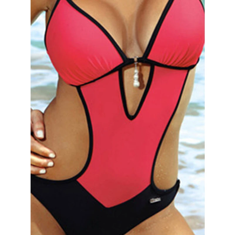 Women Sexy One Piece Swimsuit Ladies Hollow Out Brazilian Bikini Fashion Female Swimwear Push Up Beachwear